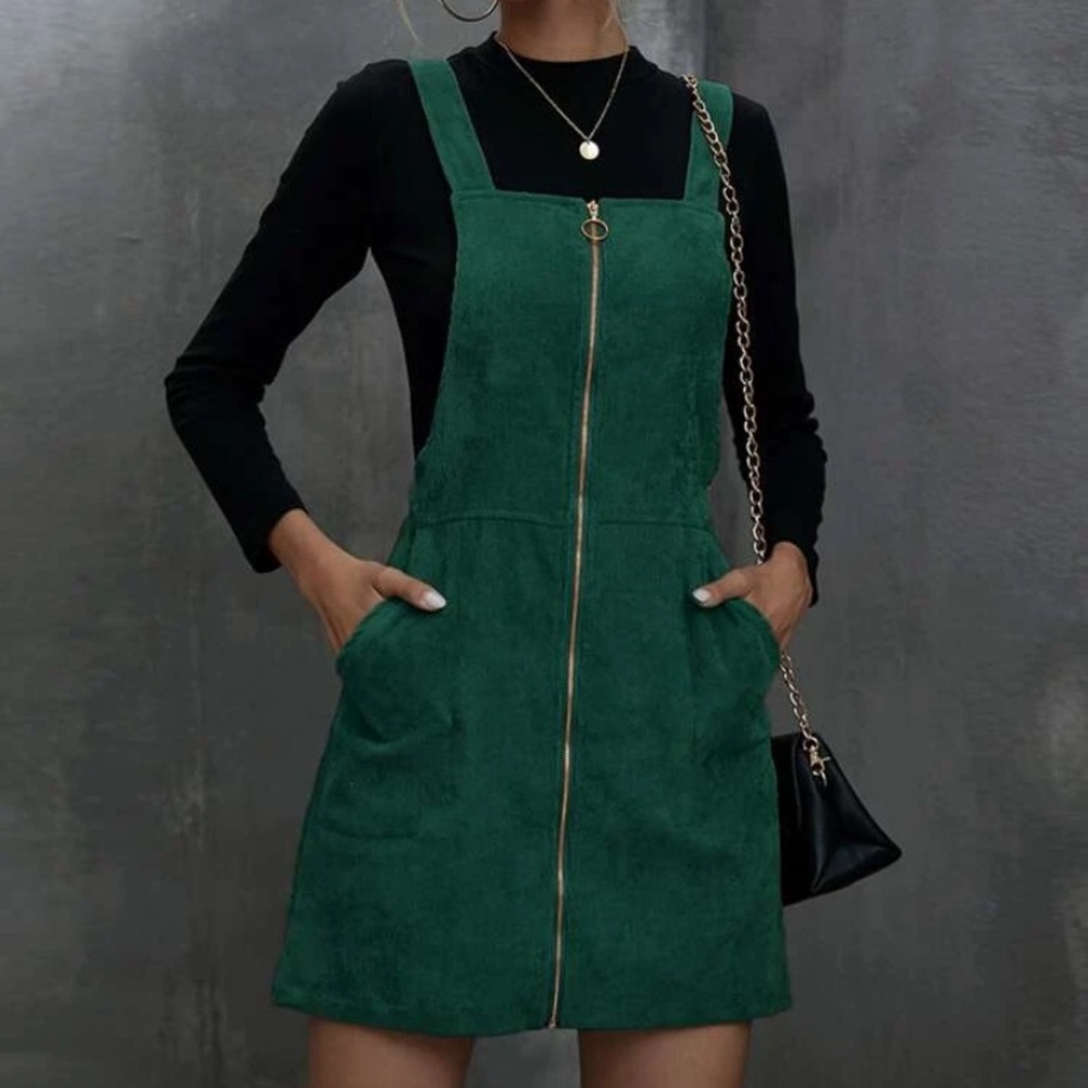 Green Dress with pockets